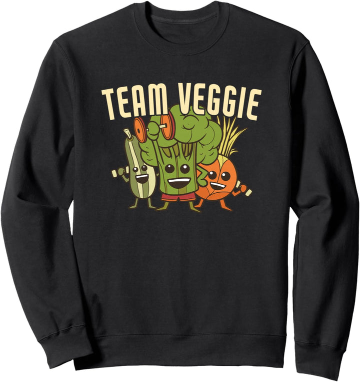 Team Veggie Vegetarischer Veganismus Sweatshirt