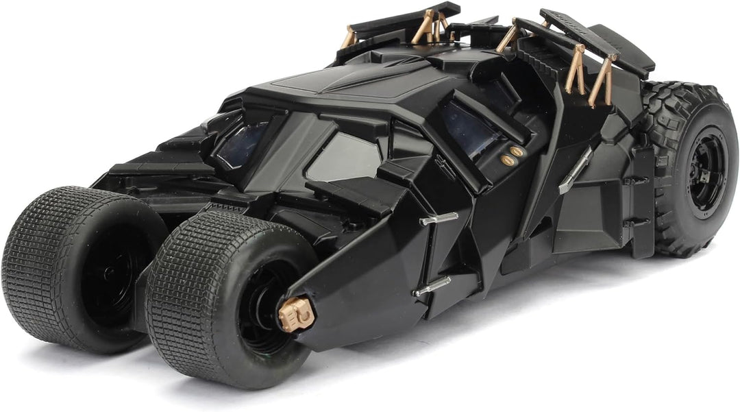 Jada Toys 253215005 The Dark Knight Batmobil, hochdetailiertes 1:24 Modellauto inkl. Batman Figur, C