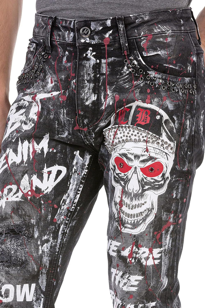 Cipo & Baxx Herren Regular Fit Jeanshose Denim Pants Jeans Hose, Cd700-s