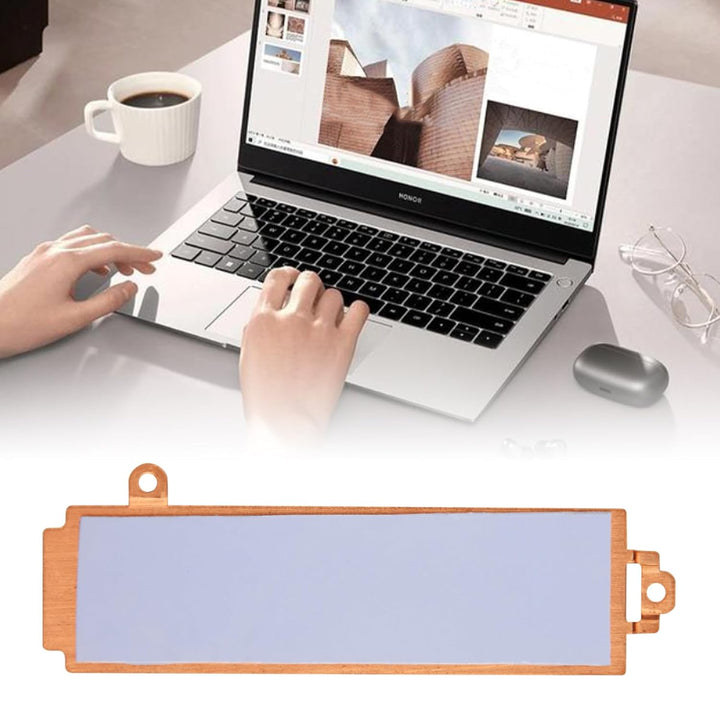 M.2 2280 SSD Kühlkörper für Laptop, Kupfer SSD-Kühlkörperabdeckung mit Halterung, Festplatten-Kühlkö
