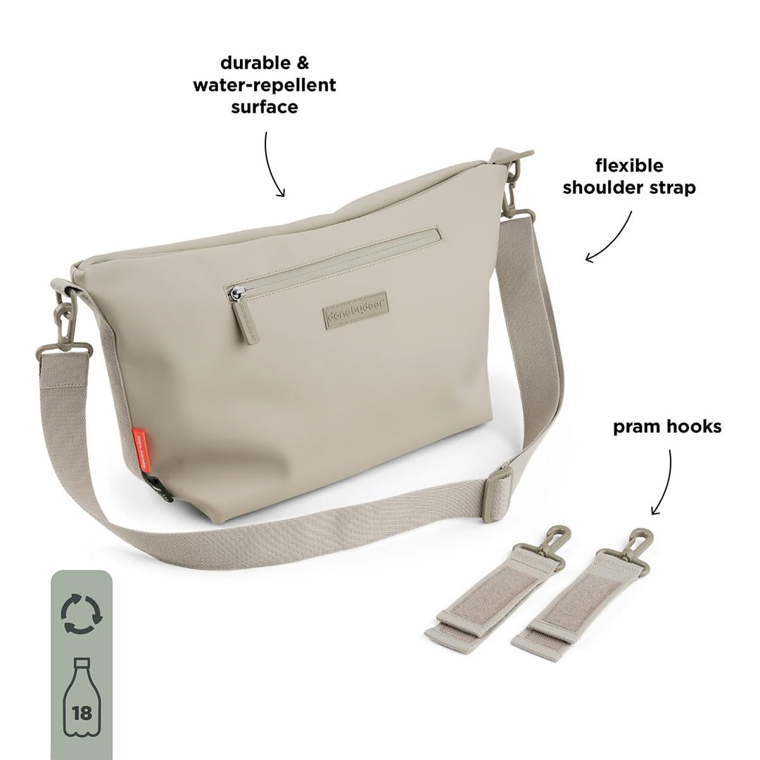 Done by Deer Kompakte Organizer-Tasche mit Reissverschluss, Taschen und Clips für Kinderwagen, wasse