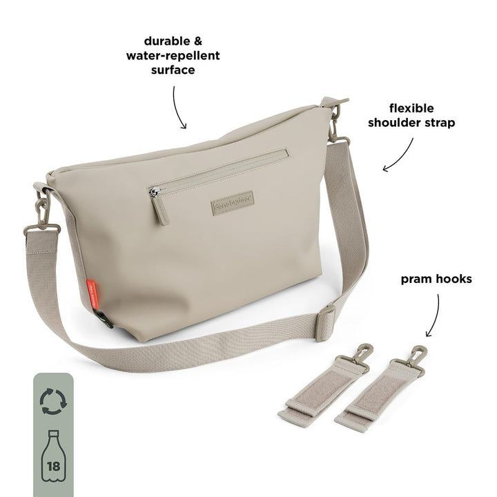 Done by Deer Kompakte Organizer-Tasche mit Reissverschluss, Taschen und Clips für Kinderwagen, wasse