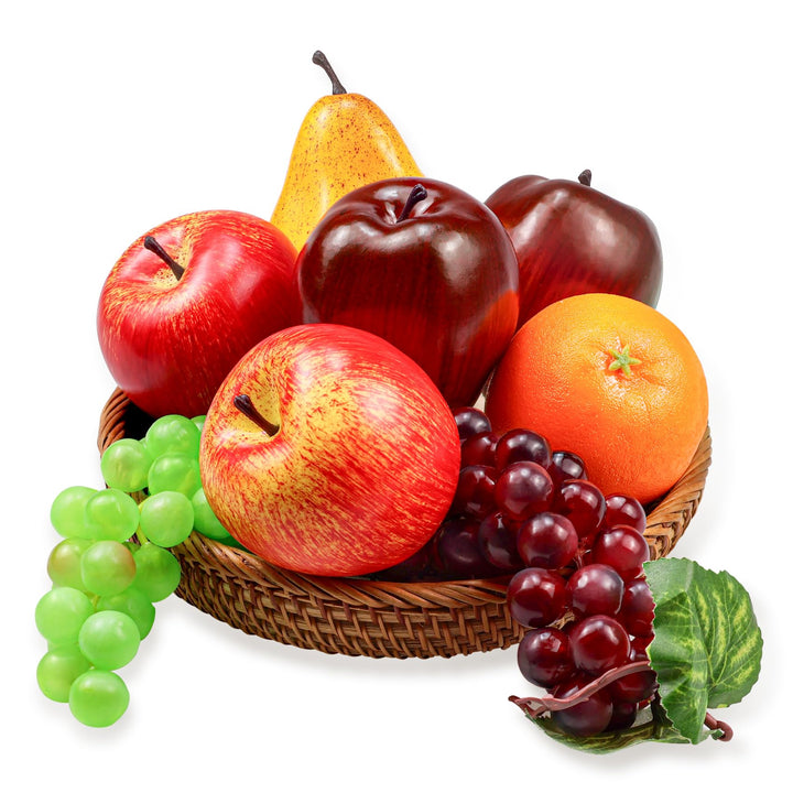8 Stück Künstliches Obst Dekoration, Realistische Künstliche Früchte Für Zuhause Deko Küche, Party,