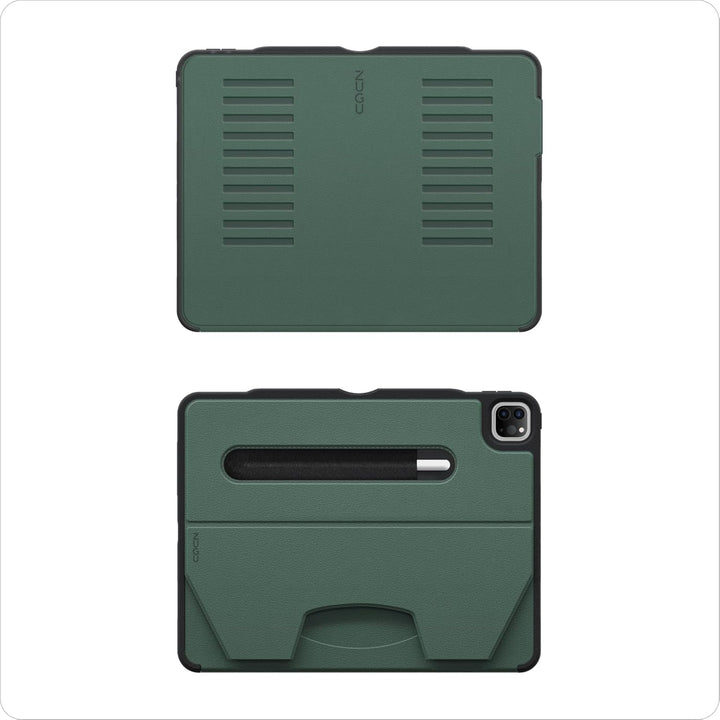 ZUGU iPad Pro 12.9 Hülle 2021 5. Generation, schlanke Schutzhülle 10 Winkel-Ständer magnetisch, Aufl