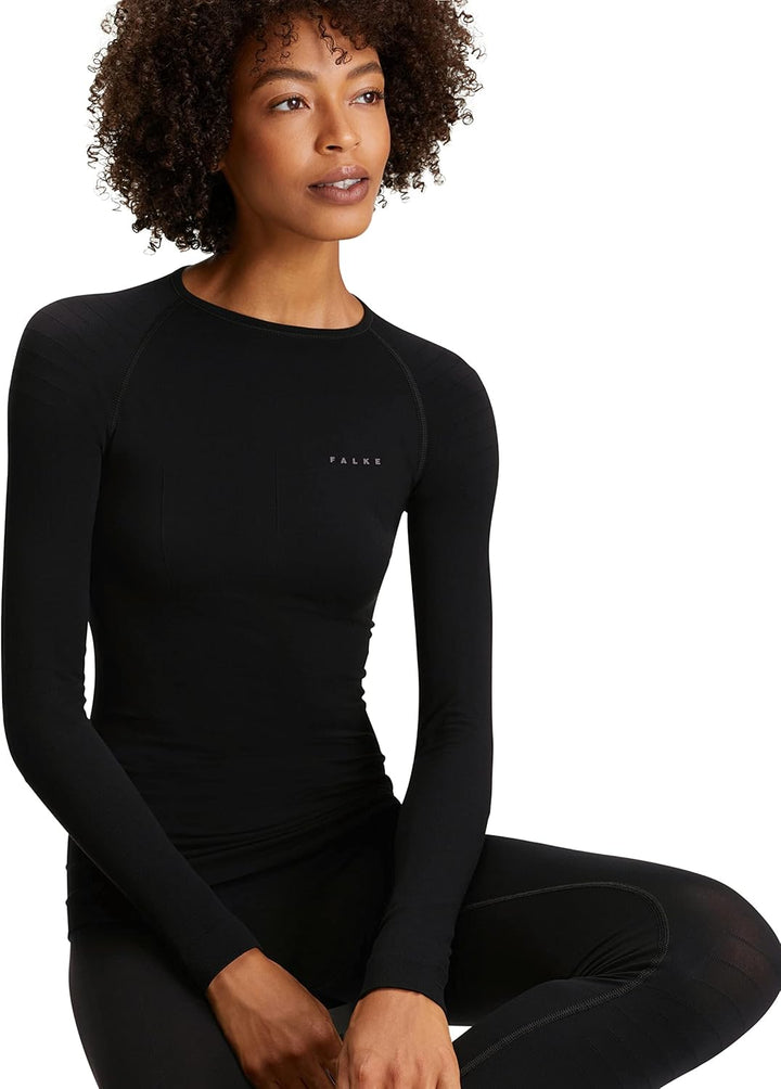 FALKE Damen Maximum Warm Round Neck Funktionsshirt Langarm kalte bis sehr kalte Temperaturen Funktio