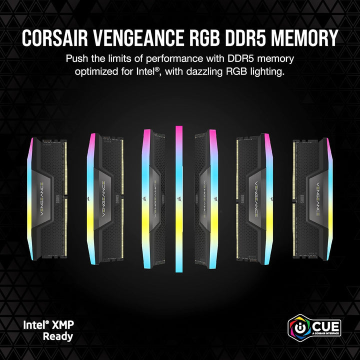 Corsair VENGEANCE RGB DDR5 RAM 96GB (2x48GB) 5600MHz CL40 Intel XMP iCUE Kompatibel Computer Speiche