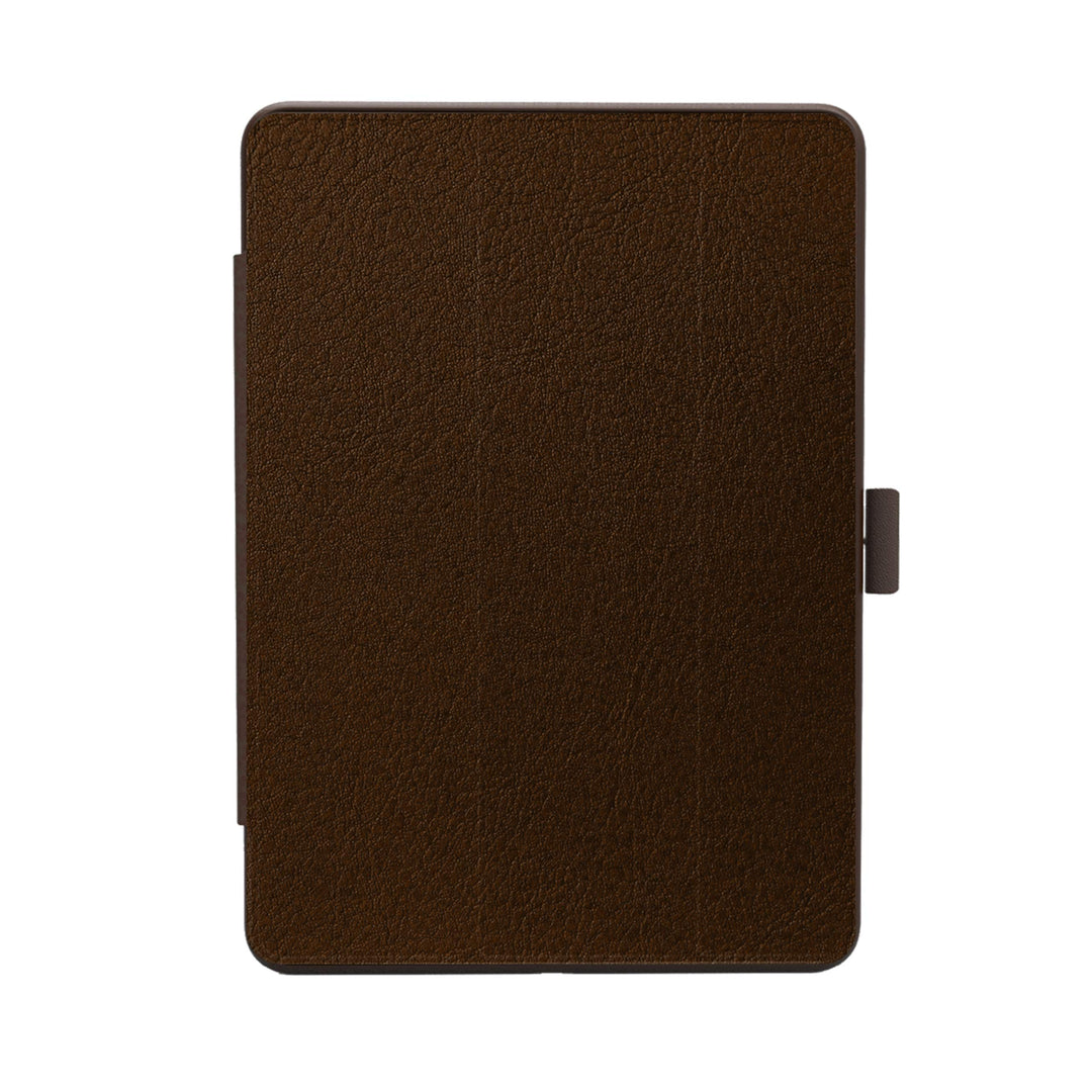 KMP GreenNu Schutzhülle/Klapphülle passend für iPad 9,7“ 2017/2018 – braun - 100% recyclebar – ohne
