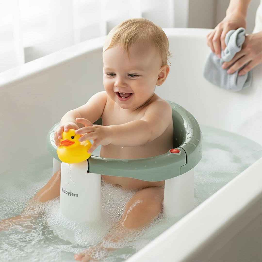Babyjem Baby Badesitz Badewannesitz Babywanne Sitz, Türkis, Ab 6 Monaten, BPA-frei, Kunststoff, Türk