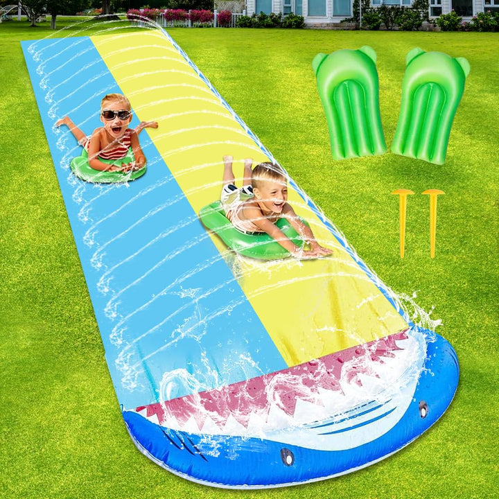 480 x 140 cm Wasserrutsche Garten für Kinder, Wasserrutsche Kinder Draussen, Wasserrutsche Aufblasba