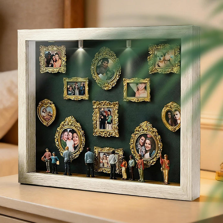Mini Museum Bilderrahmen Personalisiert„Museum of Us“, 3D Bilderrahmen Personalisiert Mit Fotos- DIY
