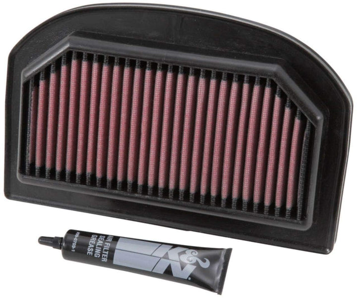 K&N TB-1212 Motorrad Luftfilter, Rot