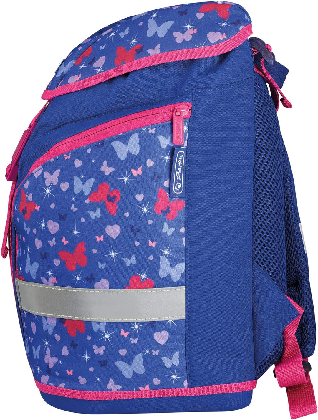 herlitz 50032631 Grundschulrucksack SoftLight Plus Butterfly, 1 Stück, Butterfly