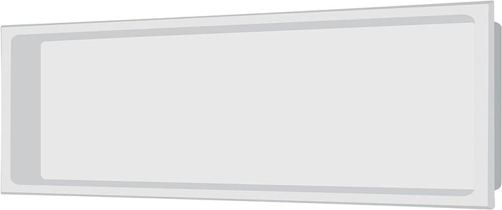 Edelstahl Wandnische 30 x 90 cm (weiss)