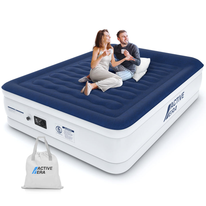 Active Era Luxus Doppel Luftbett – selbstaufblasendes Gästebett mit eingebauter, elektrischer Pumpe,