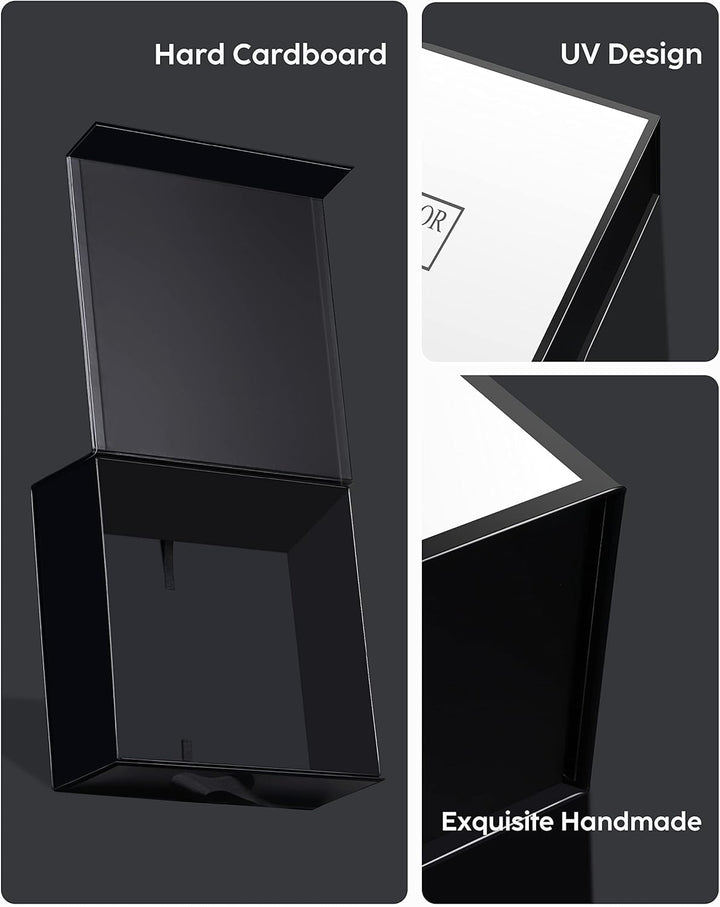 JiaWei Geschenkbox (Stil-1) 38,5 x 35 x 12,8 cm Extra Gross, Geschenkkarton mit Magnetisch Deckel un