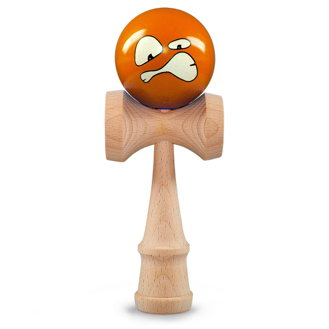 Ganzoo Kendama aus Buchen-Holz, Original Japanisches Traditionelles Holz-Sportgerät mit Kugel, Schnu
