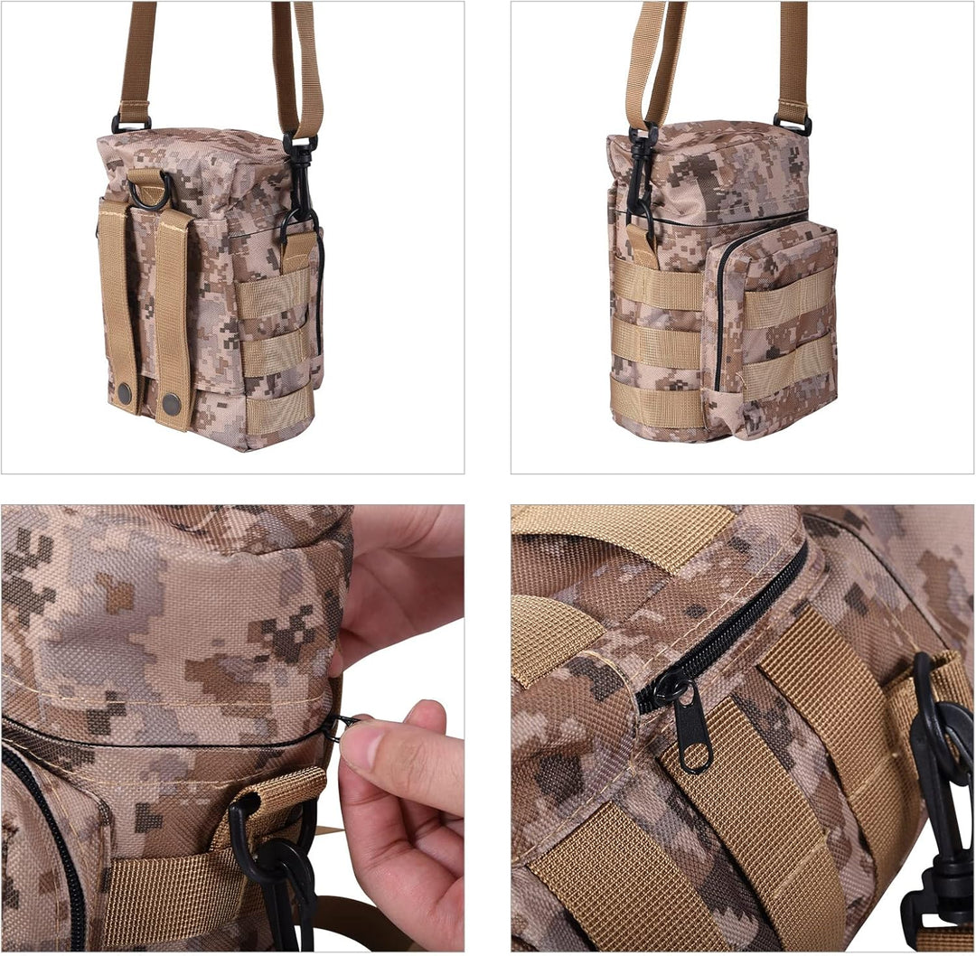 iBasingo Titan Feldflasche Camping Kochgeschirr Becher Militär Wasserflasche Outdoor Kantine Tassen