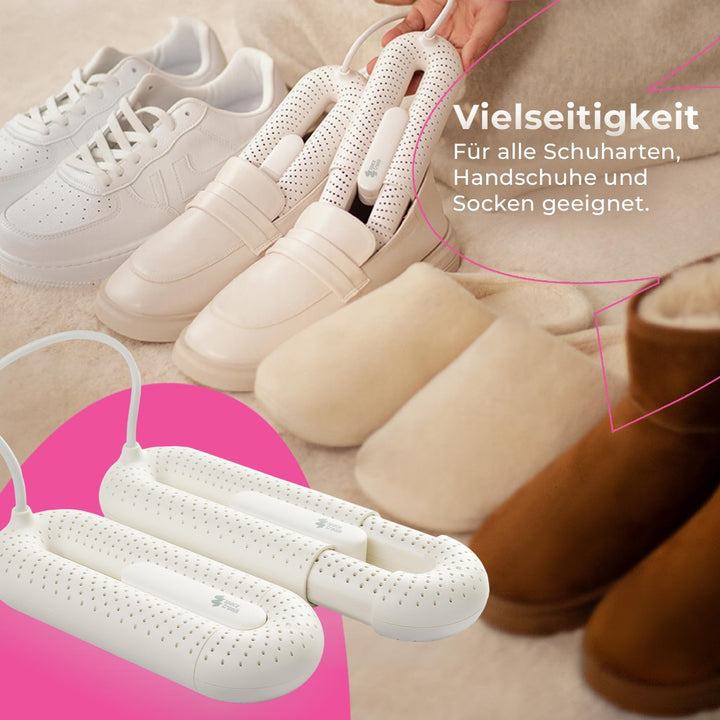 Spacetronik Schuhtrockner Elektrisch, Schuh Trockner Antibakteriell mit 3 Modi Timer &amp; Auto Ausschal