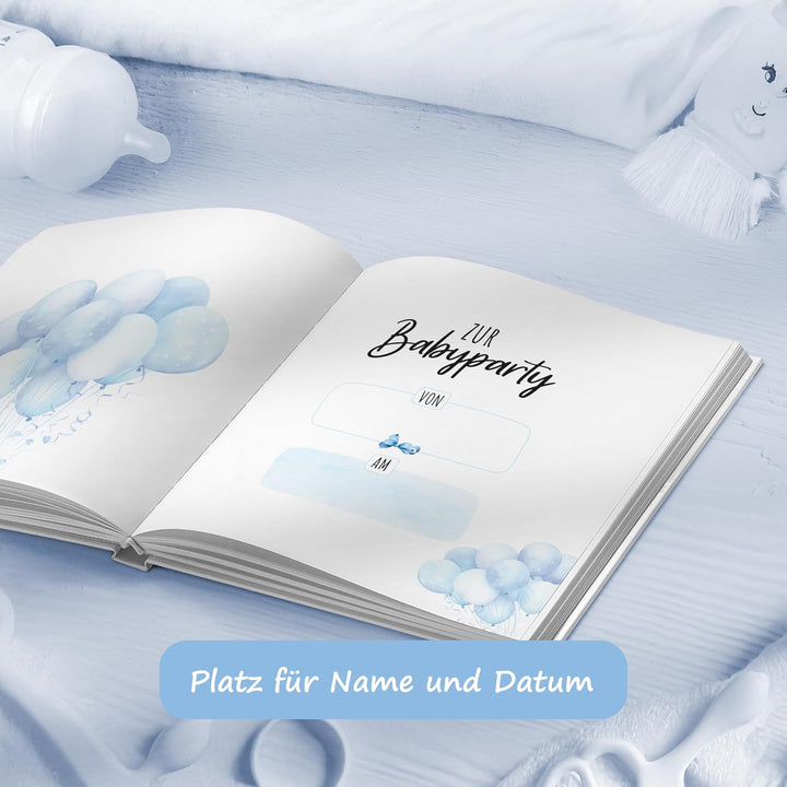 colortouch Gästebuch Babyparty, Baby Shower Geschenk Junge & Mädchen für Babyparty Deko, Gender Reve