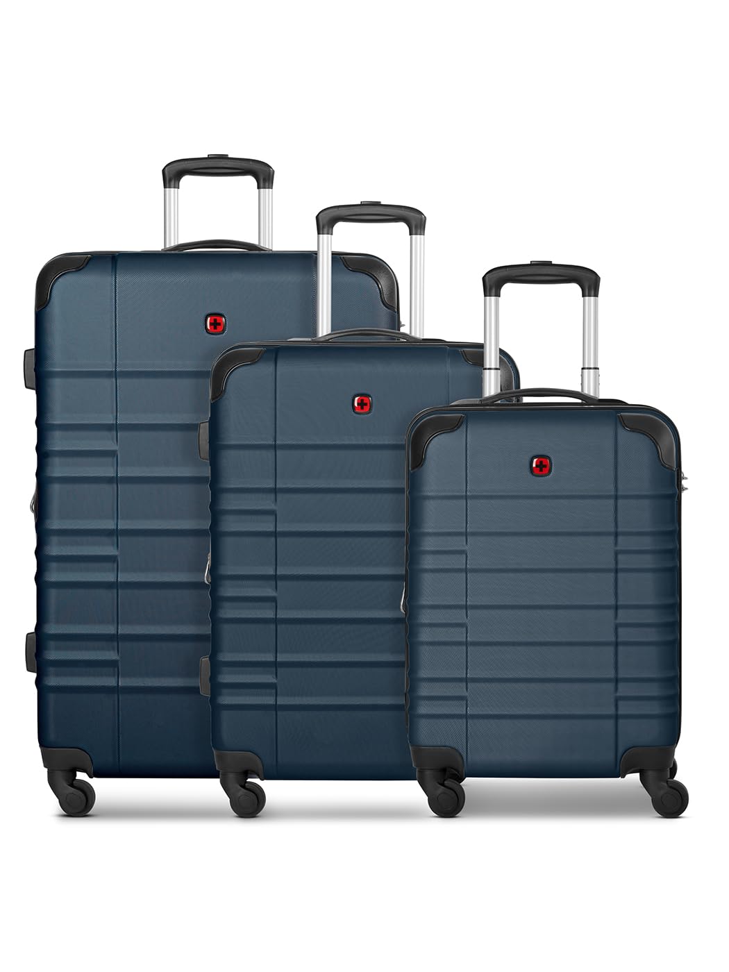 WENGER Koffer-Set 3-teilig für Damen und Herren | Reise-Trolleys 51 x 30 x 75 cm aus hochwertigem, s