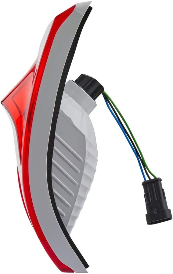 HELLA - Heckleuchte - Glühlampe - 12V - Einbau/Schraubanschluss - Lichtscheibenfarbe: rot - Stecker: