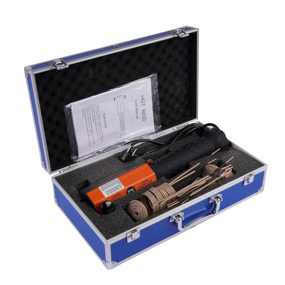 1200W Magnetisches Induktionsheizgerät-Set 220V, Bolzen-Induktionsheizgerät mit 10 Induktionsspulen,