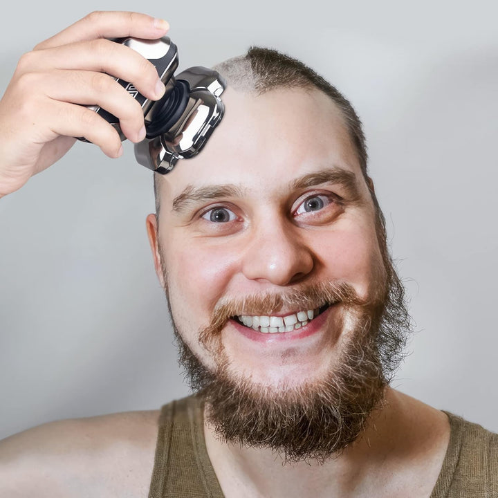 2024 Neue verbesserte 9D-Kopfrasierer mann, Anti-Pinch-Elektrorasierer, 5-in-1-Pflegeset mann, nass/