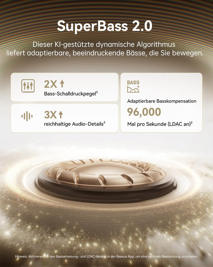 Baseus MC1 Pro Open Ear Kopfhörer, Ohrclip mit Beeindruckender Klang, Adaptiver Bassverstärkung, Blu