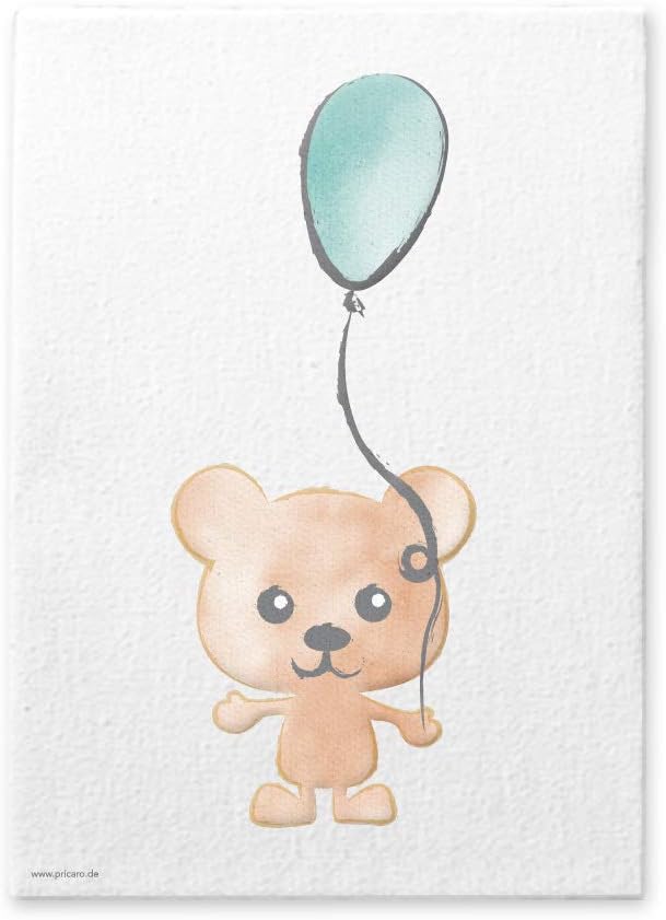 PRICARO Leinwand "Tierkinder", 20 x 30 cm, 3er Set