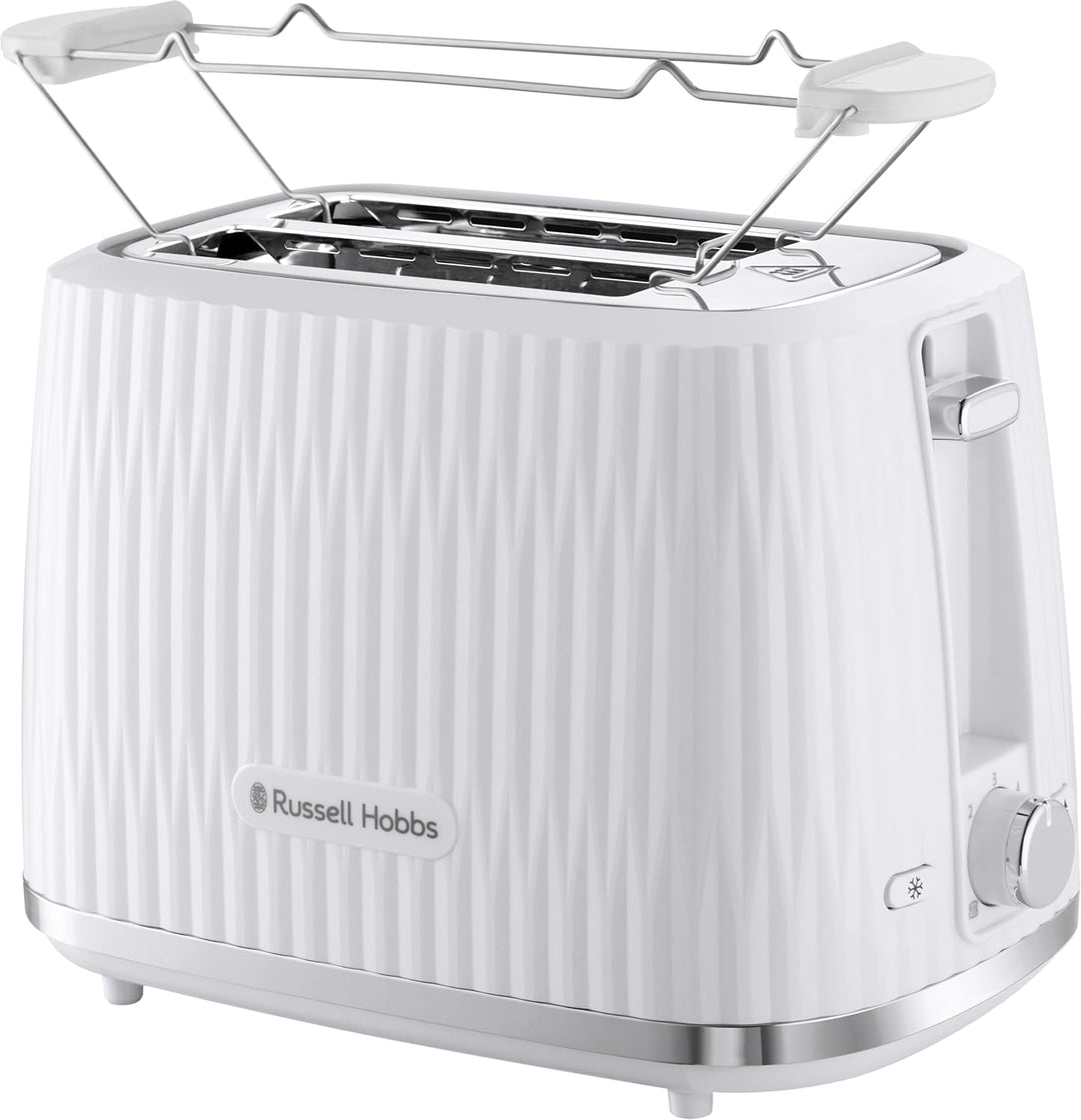 Russell Hobbs Toaster [für 2 Scheiben] Eden (6 Bräunungsstufen, Hebefunktion, Auftau-, Aufwärm- & St