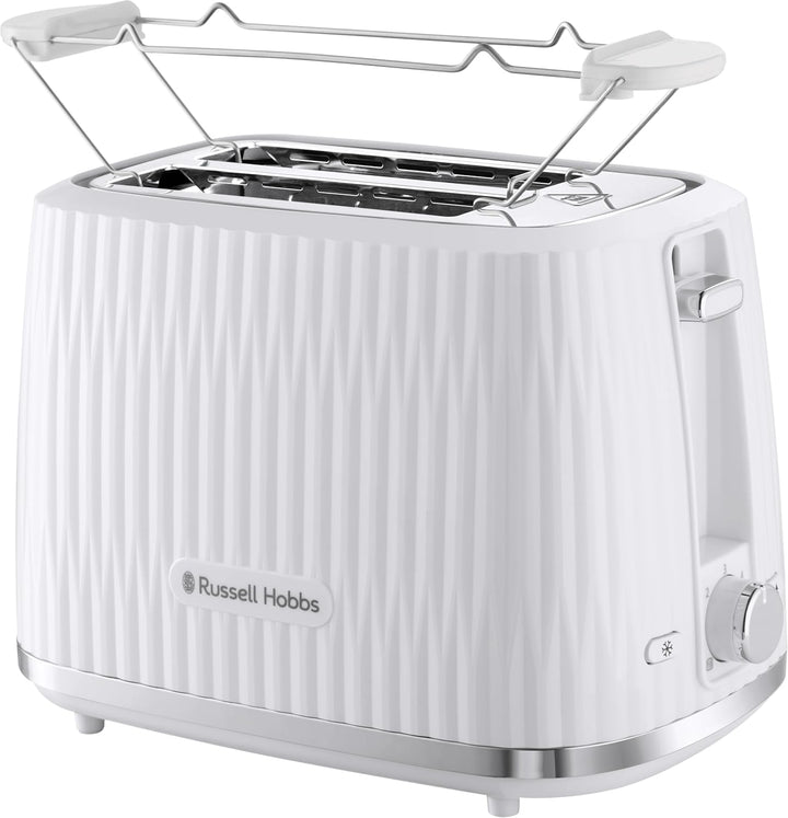 Russell Hobbs Toaster [für 2 Scheiben] Eden (6 Bräunungsstufen, Hebefunktion, Auftau-, Aufwärm- & St