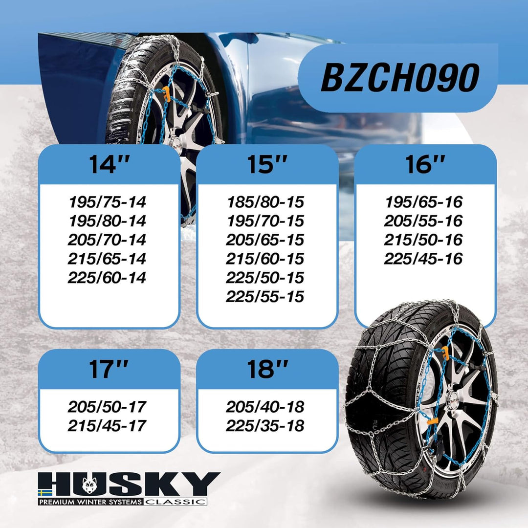 Sumex Schneeketten BUTZI 9mm. O-Norm. KN90, 1 Paar BZCH090, BZCH090