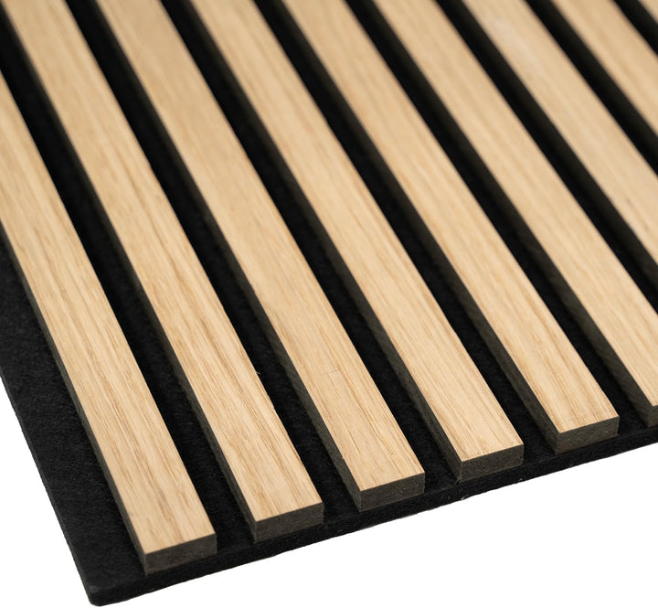 KAISER plastic® Akustikpaneele | Farbe: Eiche | Wandpaneele in verschiedenen Formaten | Deko Wohnzim