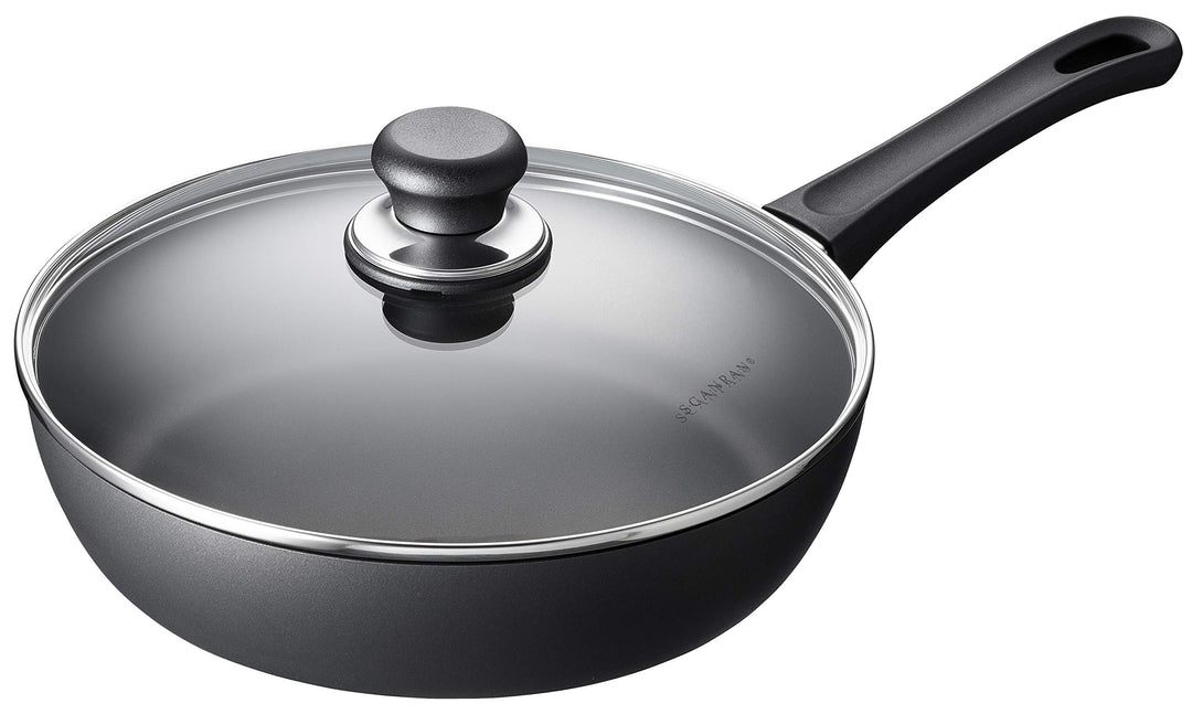 SCANPAN Classic Schmorpfanne mit Deckel 26 cm | Stratanium Antihaftbeschichtung | Pfanne für Ceran-