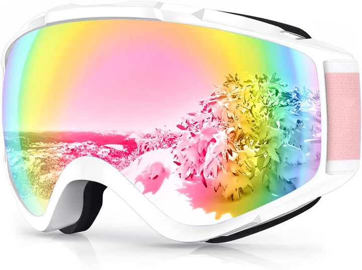 Findway Skibrille, Snowboard Brille für Brillenträger Herren Damen Erwachsene Jugendliche OTG UV-Sch
