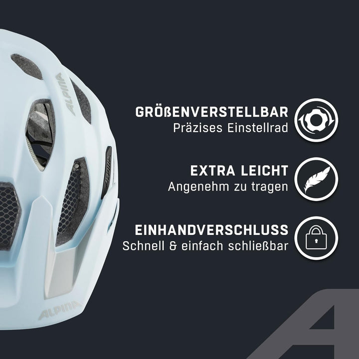 ALPINA CARAPAX 2.0 - Leichter, Stabiler & Komfortabler Fahrradhelm Mit Fliegennetz & Antibakterielle