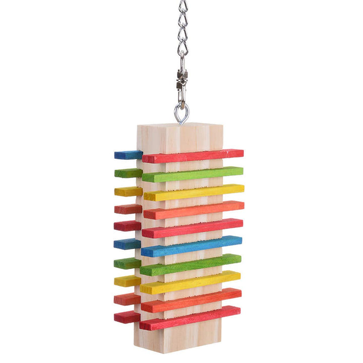 HappyBird | Papageienspielzeug aus Holz Slidy II - der Knabberspass !
