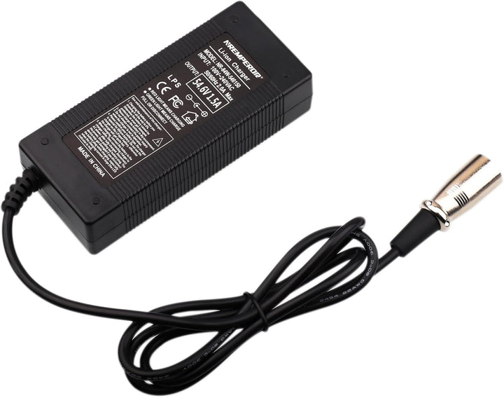 Batterieladegerät Ladegerät Ladekabel 54,6V Netzteil für 48V Batterien mit 3pin XLR-Stecker für E-Bi