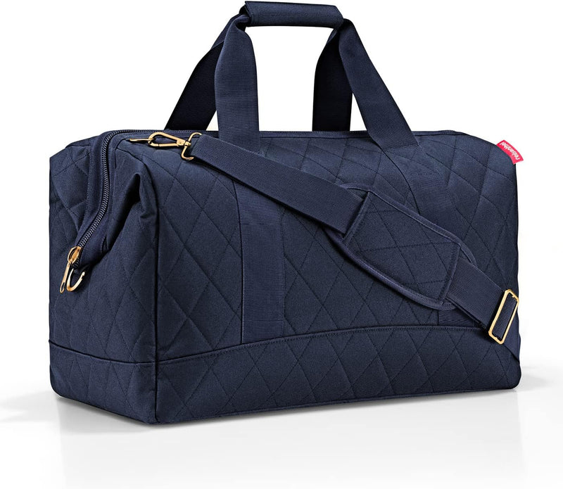 reisenthel Allrounder L Rhombus Midnight Gold – Vielfältige Doktortasche zum Reisen, für die Arbeit