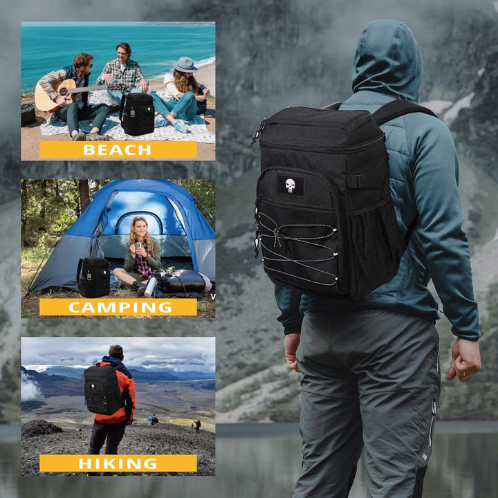 Taktischer Kühlrucksack – 25L Isolierter Rucksack, Auslaufsicher & Robust – Grosser Lunch-Rucksack,