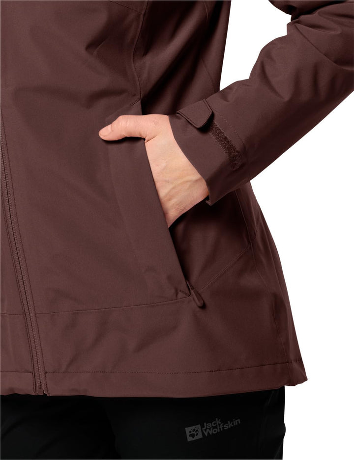 Jack Wolfskin Damen Moonrise 3in1 Jkt W Jacket XS dark maroon, XS dark maroon