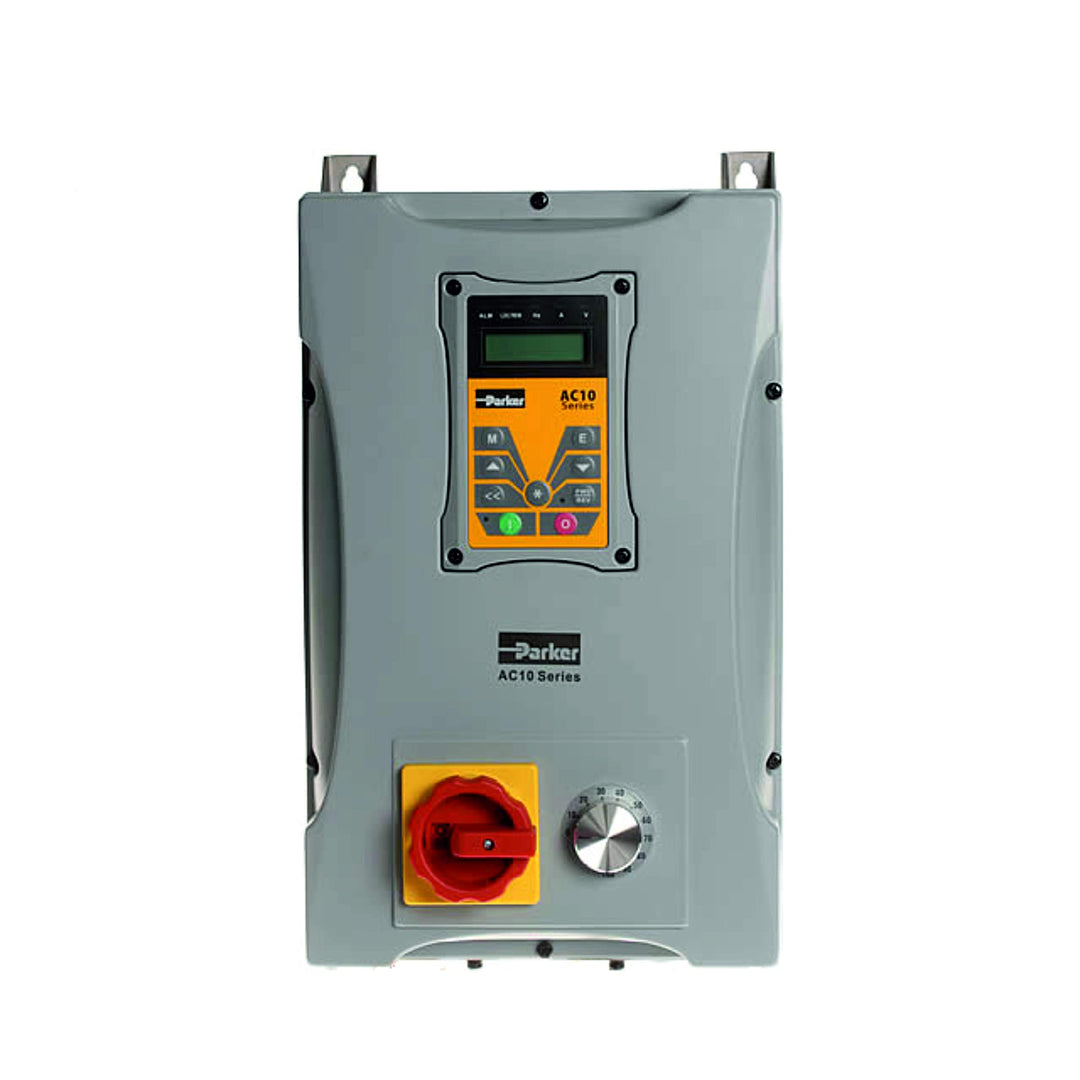 Frequenzumrichter AC10 IP66 Parker 3Ph-400V 11kW mit Poti u. Hauptschalter, C3