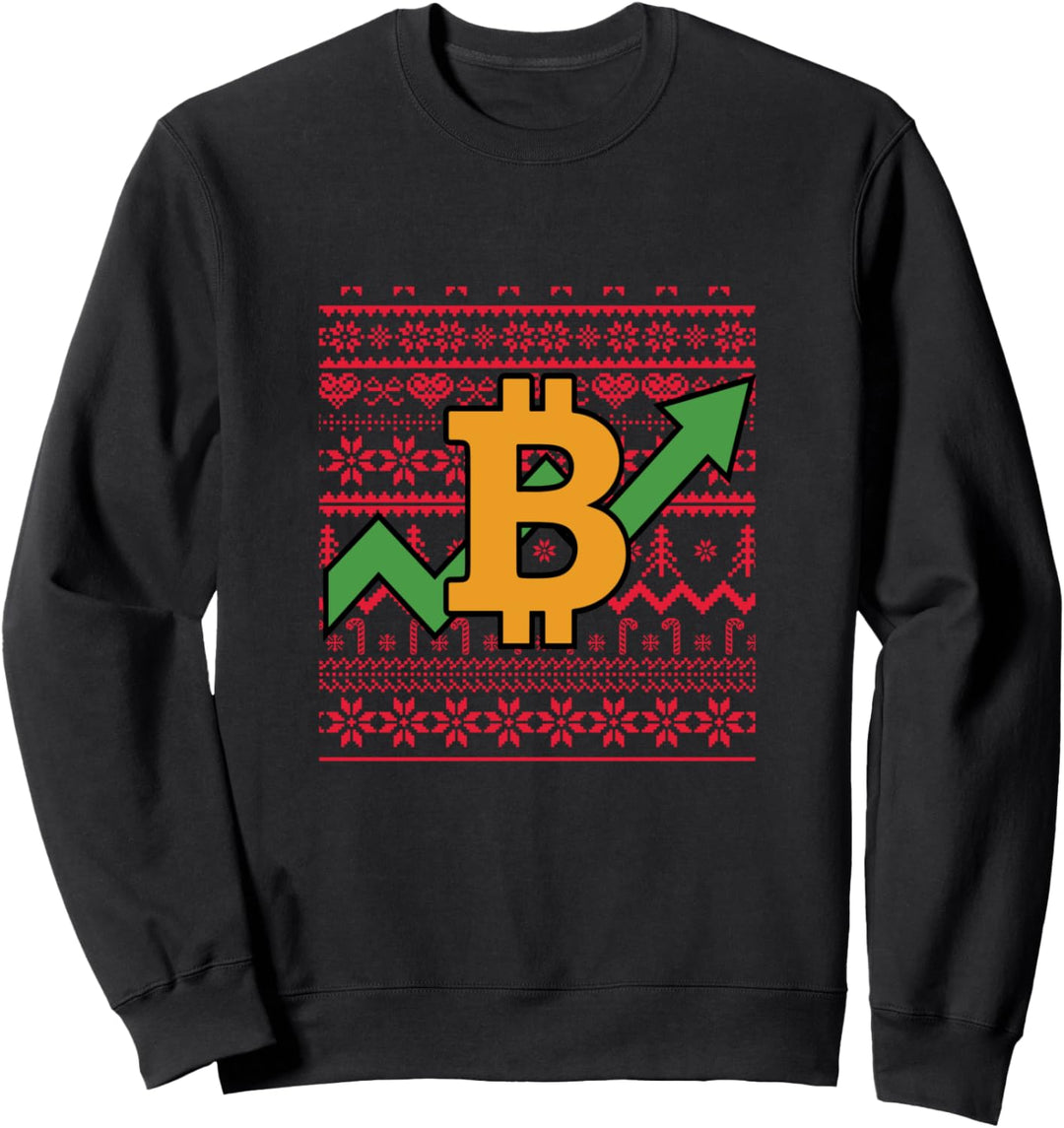 Kryptowährung Crypto Coin Ugly Christmas Sweeter Bitcoin Sweatshirt
