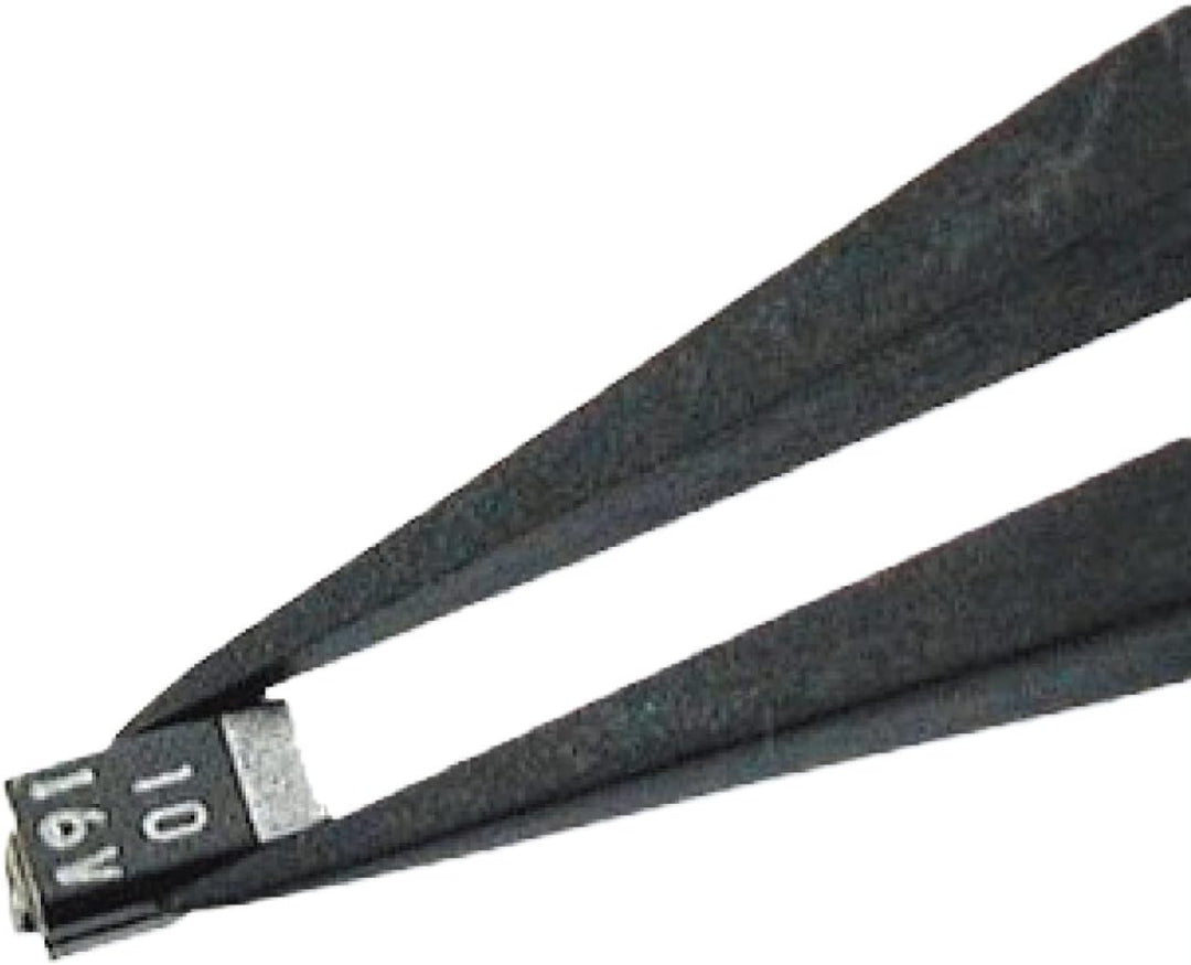 Pinzette mit feiner Spitze, ESD-Edelstahlgehäuse mit Kunststoffspitzen (PPS). Hergestellt in Japan.