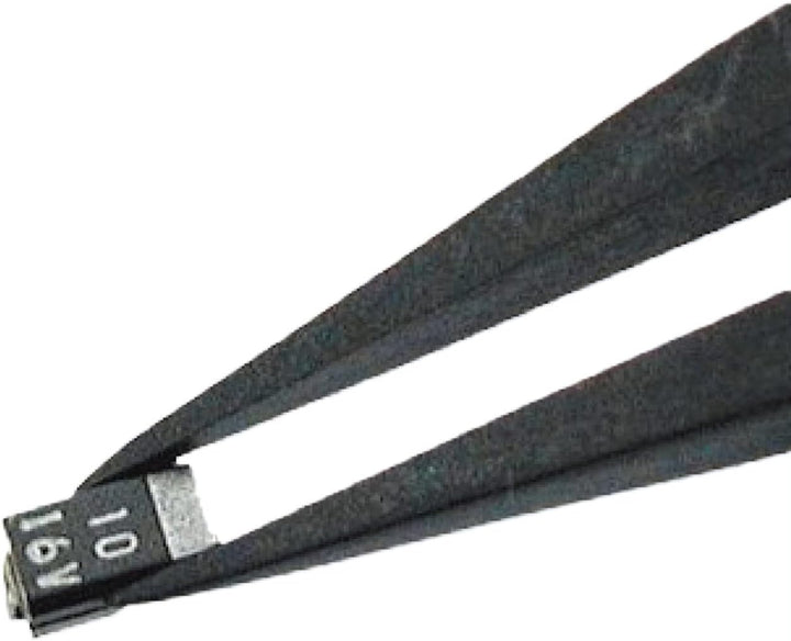 Pinzette mit feiner Spitze, ESD-Edelstahlgehäuse mit Kunststoffspitzen (PPS). Hergestellt in Japan.