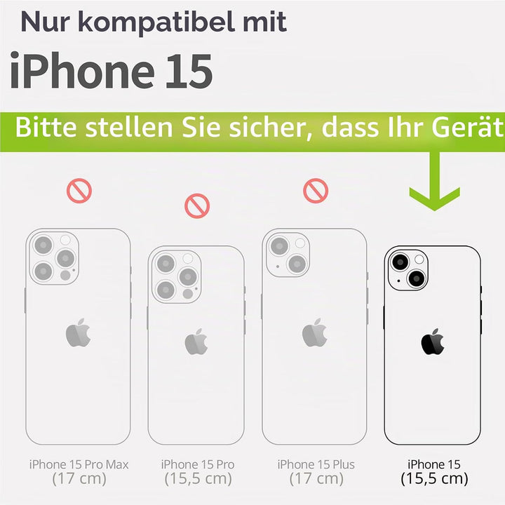 Carveit Holz Cover für iPhone 15 hülle, Kompatibel mit Magsafe Silikon Stossfeste Cover, Magnetisch