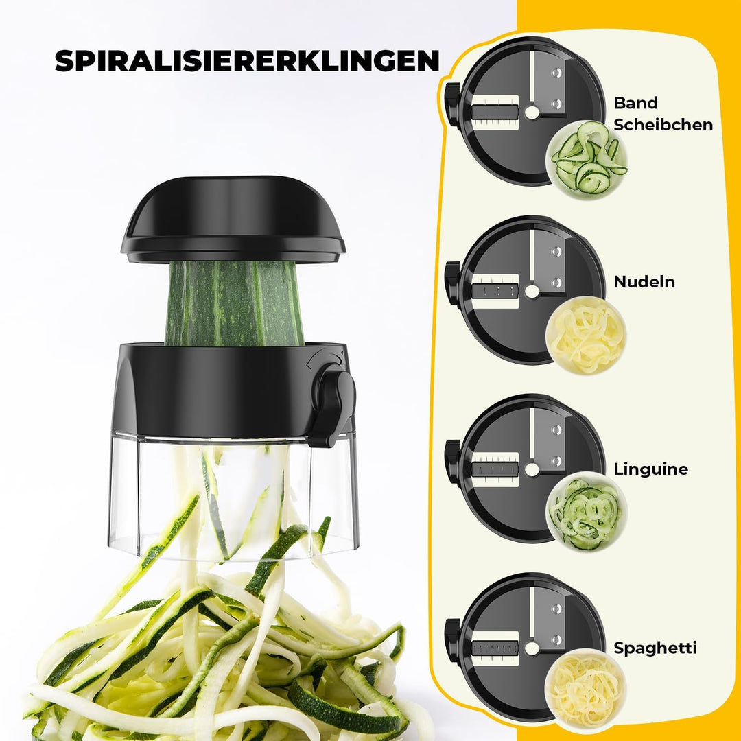 Gemüseschneider, Spiralschneider Gemüse, Zwiebelschneider, Gemüse Zerkleinerer für Schnell und Gleic
