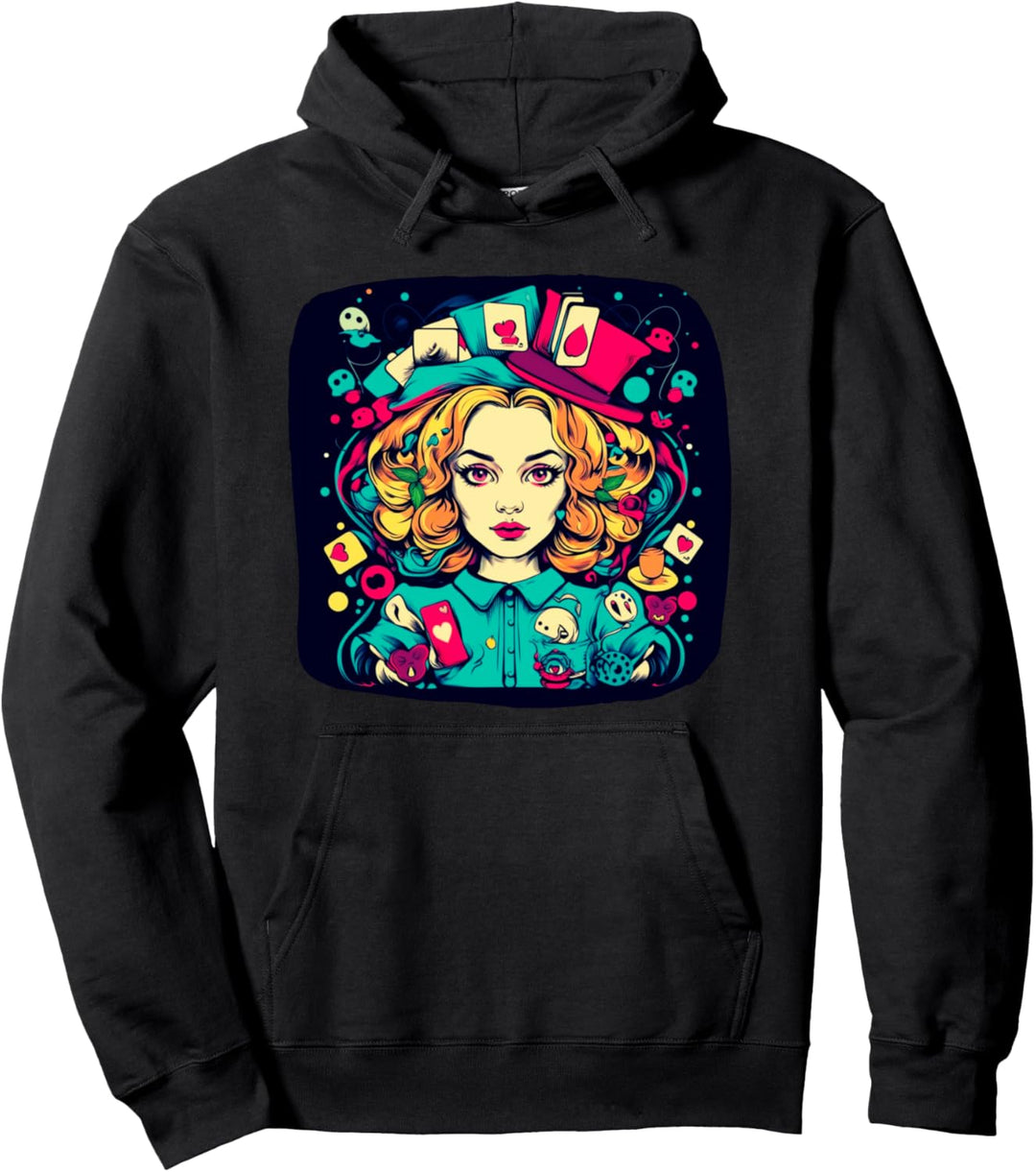 Alice T Wonderland Pop Art T Surrealismus Kleidung Punk T Girl Pullover Hoodie