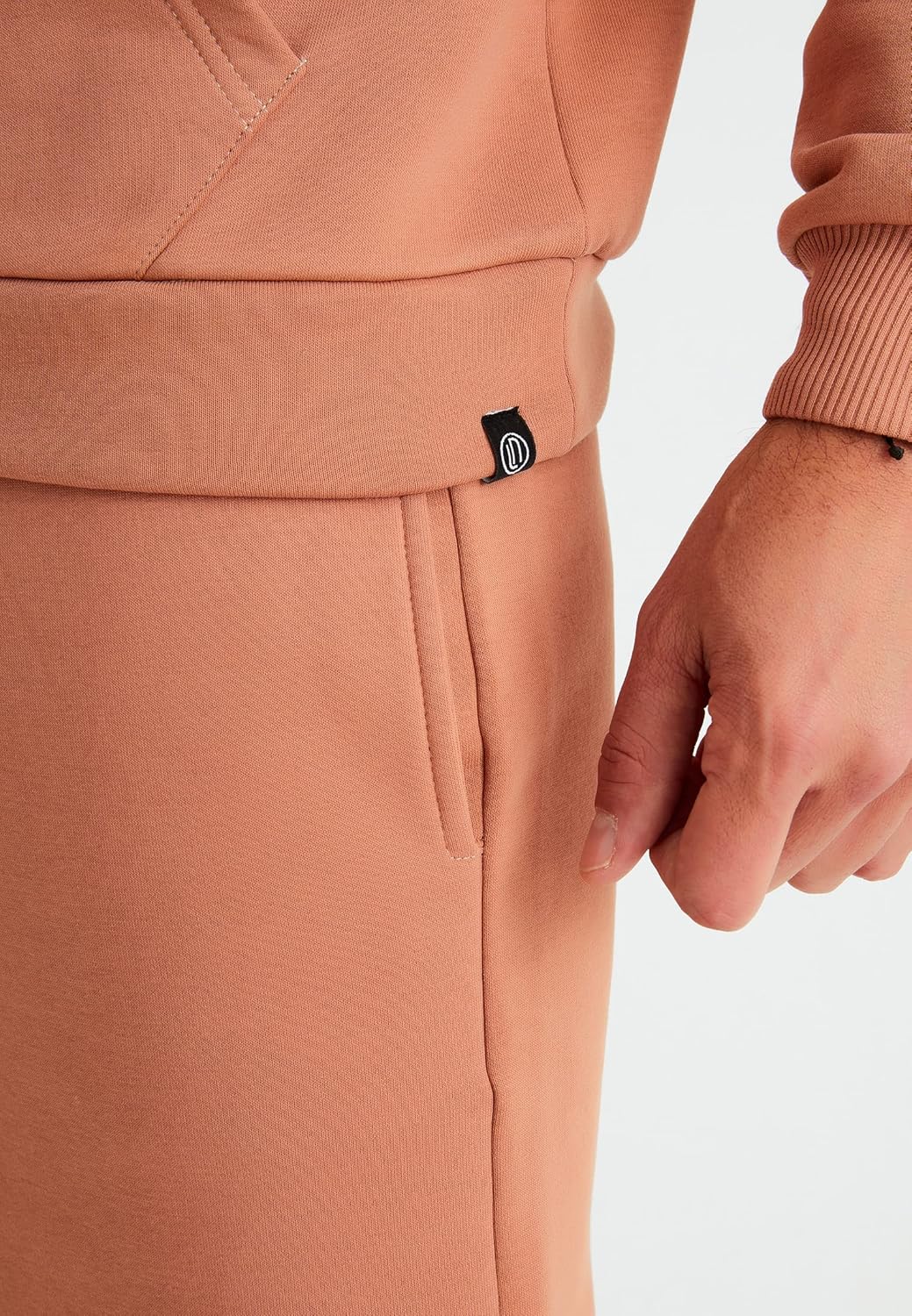 Leif Nelson Oversize Pullover mit Kapuze Hoodie Männer Kapuzenpullover Pulli Sweatshirt S Rosa, S Ro