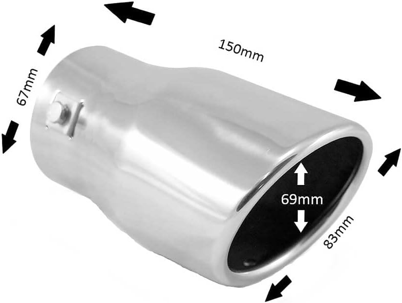 Auspuffblende Endrohr Endstuck Auspuff Blende Schalldampf Sportauspuff Universell Schalldampf Sport